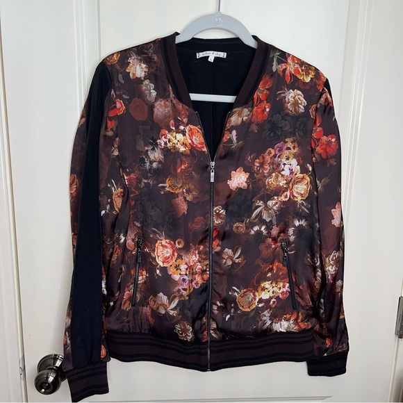 willow & clay fall floral bomber jacket - Picture 4 of 13